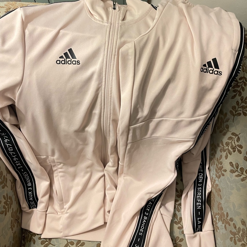 Adidas, Men’s Tiro 19, Beige Track Athletic Jacket and joggers, Size S
